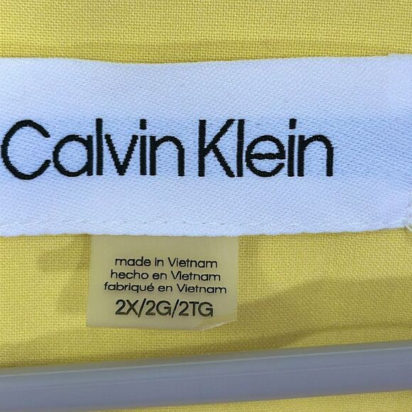 Calvin Klein Topper Jacket Size 2X Yellow NWOT - Picture 13 of 13